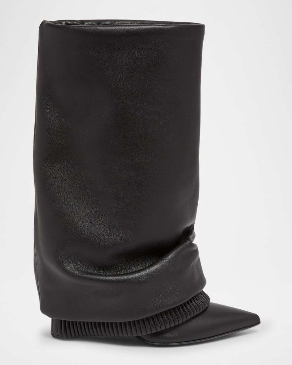 Calfskin Foldover Boots